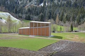 Mulegn central of the Ragn d'Err hydroelectric power plant