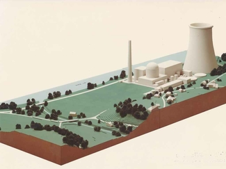 Maquette de la centrale nucléaire de Graben.