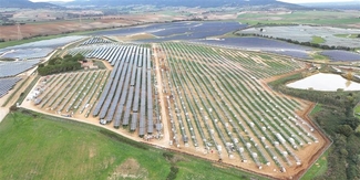 Visualisation du parc solaire de Montalto
