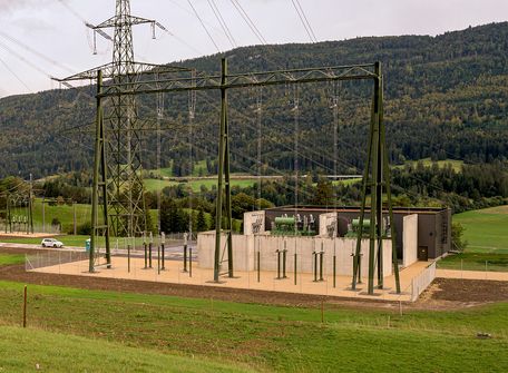 View of the Sorvilier substation after commissioning