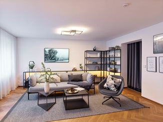 Salon avec technologie "smart home" intégrée