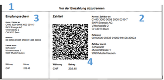 Abbildung einer QR-Rechnung